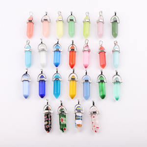 Nouvelle couleur printemps été Fluorescence pierre oeil de <span class=keywords><strong>chat</strong></span> pierre précieuse Point veilleuse pendentif <span class=keywords><strong>collier</strong></span> ras du cou avec chaîne pour les femmes - Product Image 5