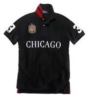 Polo Homme CityTops de Haute Qualité en Tricot avec Logo Brodé Personnalisé Respirant New York Décontracté