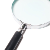 50/60/75/90/100 mm Metal Frame Handheld Magnifying Glass Reading Magnifiers for Elderly