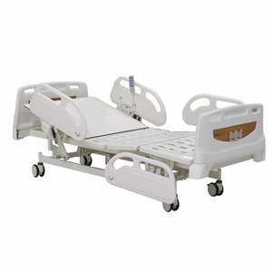 Cama manual médica ajustable de 5 Funciones del hospital con diversas barandillas cama médica del uso paciente - Product Image 4