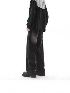 Jeans pour hommes de haute qualité, classiques, <span class=keywords><strong>vintage</strong></span>, délavés, décontractés, streetwear, pantalons <span class=keywords><strong>baggy</strong></span>, unisexe, surdimensionnés, amples, en denim - Product Image 5