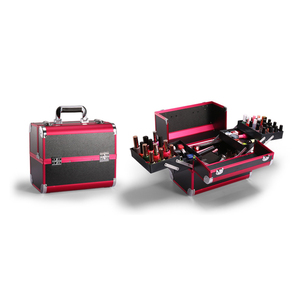 Estuche portátil <span class=keywords><strong>de</strong></span> gran espacio <span class=keywords><strong>de</strong></span> acero inoxidable, organizador <span class=keywords><strong>de</strong></span> cosméticos <span class=keywords><strong>de</strong></span> aluminio caliente, maleta <span class=keywords><strong>de</strong></span> maquillaje - Product Image 2