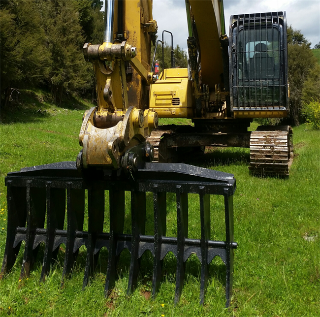 NM400 HG785D Root Rake For 10 20 30t Excavator Land Clearing