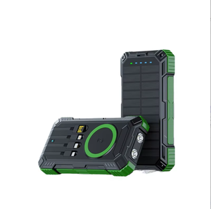 Batterie externe <span class=keywords><strong>solaire</strong></span> 20000mAh 22.5W avec charge rapide PD, câbles intégrés, double lumière, <span class=keywords><strong>chargeur</strong></span> <span class=keywords><strong>portable</strong></span> en plastique pour extérieur - Product Image 1