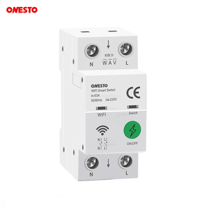 ONESTO-<span class=keywords><strong>Disjoncteur</strong></span> intelligent WiFi 2 pôles, interrupteur marche/arrêt 63A <span class=keywords><strong>230V</strong></span>, <span class=keywords><strong>disjoncteur</strong></span> pour maison intelligente Tuya App Control - Product Image 1
