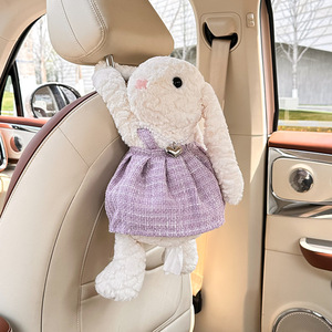 Boîte à mouchoirs de voiture en peluche créative Suspension de dessin animé conception d'ours en peluche accoudoir multifonctionnel siège arrière en peluche <span class=keywords><strong>fourrure</strong></span> - Product Image 4