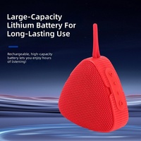 Speaker Mini Portabel Nirkabel 5.3 Tahan Air dan Debu untuk Luar Ruangan, Kualitas Suara Tinggi, Daya Tahan Baterai Lama 3W TWS Tipe-C 360