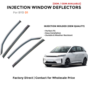 Injection Side Window Deflectors Visor Rain Guards for BYD D1 Wind Deflector Auto Accessories - Product Image 2