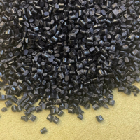 Plastik Rekayasa Paduan PC/ABS Grade Cetakan dengan Ketahanan Benturan Tinggi 36 dan Modulus Lentur 1951 Granul Hitam