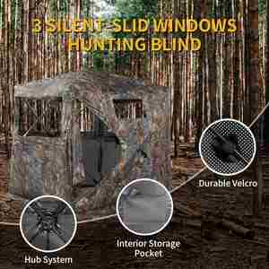Tienda de Campaña de Caza Automática para 2 Personas, Tipo Bivvy, Camuflaje, Apertura Rápida, Impermeable, Portátil, para el Suelo - Product Image 4