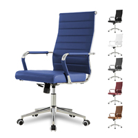 28USD 31USD Plus de choix OEM ODM Chaise de bureau pivotante moderne avec dossier haut inclinable