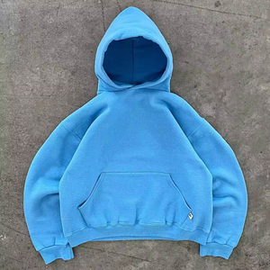 <span class=keywords><strong>Felpa</strong></span> con Cappuccio <span class=keywords><strong>Oversize</strong></span> Casual in Blu, Bianco e Rosso, Stile Streetwear alla Moda - Product Image 1