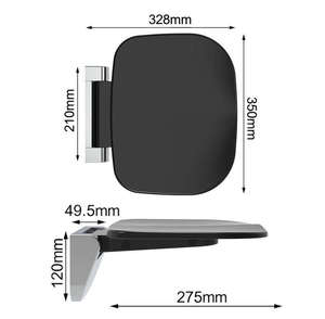 Sièges de douche ergonomiques pour salle de bain, tabouret de salle de bain pliable mural, banc pour handicapés - Product Image 6