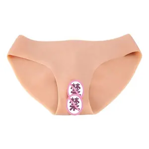 Поддельные вагины силиконовые штаны шорты треугольные трусы костюм трансвестита