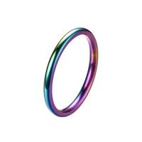 Titane Acier 2mm Anneau Filles Anneau Réseau Offre Spéciale En Acier Inoxydable Couple Anneau
