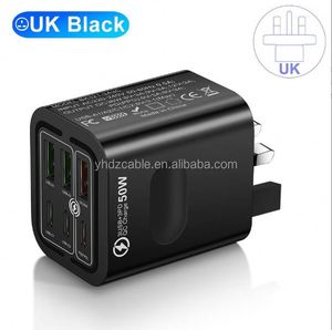 หัวชาร์จเร็วแบบพกพา 3USB 3TYPE C รุ่นใหม่ล่าสุด 50W สำหรับสมาร์ทโฟน ใช้ได้กับ iphone samsung - Product Image 4
