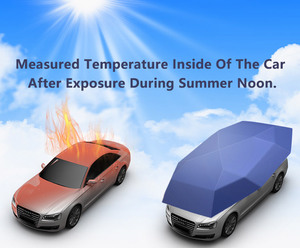 5.2M araba otomatik katlanır güneş gölge yeni tasarım Anti-UV su geçirmez çatı örtüsü Oxford kumaş dış mekan kullanımı araba şemsiyesi - Product Image 4