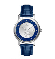 Montre à quartz élégante et vintage de luxe ORINO pour homme, mouvement Miyota, affichage analogique, acier inoxydable, bracelet en cuir de 10 mm, petite aiguille des secondes