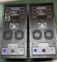 Amplificador Powavesound de 3 Vías 2 x 1000W + 3000W para Altavoz Line Array y Subwoofer, Módulo Amplificador Clase D con Procesador de Audio DSP