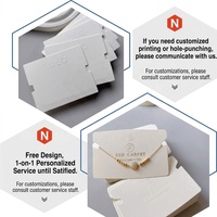 Carte d'emballage personnalisée noire avec impression argentée pour accessoires capillaires, étiquette pour élastiques et chouchous, carte de présentation en gros