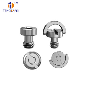 Vis à dégagement rapide TENGDAFEI 1/4-20 en acier inoxydable à tête ronde pour serrage manuel et fixation - Product Image 1