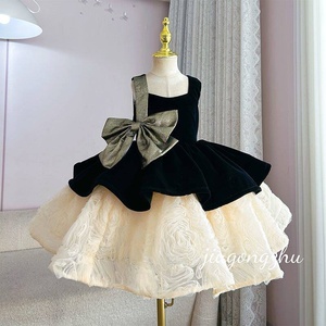 <span class=keywords><strong>Robe</strong></span> de bal sans manches pour filles, style mousse au chocolat, <span class=keywords><strong>robe</strong></span> de princesse formelle, <span class=keywords><strong>robe</strong></span> de demoiselle d'honneur haut de gamme, <span class=keywords><strong>robe</strong></span> de piano pour enfants, <span class=keywords><strong>robe</strong></span> de présentatrice - Product Image 6