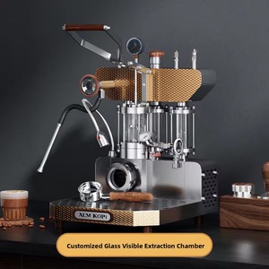 Machine à café semi-automatique à pression manuelle ALMKOPi 6S, pression variable, pour usage domestique et commercial, style italien, avec poignée de traction - Product Image 1