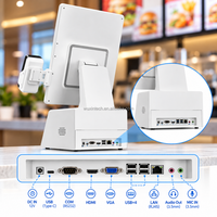 Sistem POS All-in-One Monitor Layar Sentuh Kapasitif 15 Inch Terminal POS untuk Restoran