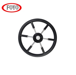 FOYO-<span class=keywords><strong>volante</strong></span> con agarre de espuma negra <span class=keywords><strong>para</strong></span> barco, accesorio diseñado <span class=keywords><strong>para</strong></span> helms, PVC duro, 700mm, velero, destructor - Product Image 2