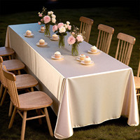 Nappe de luxe légère haut de gamme 2025, nouvelle collection, carrée, tissée, moderne, en satin doré, pour table de dessert, fiançailles, extérieur, 100% polyester