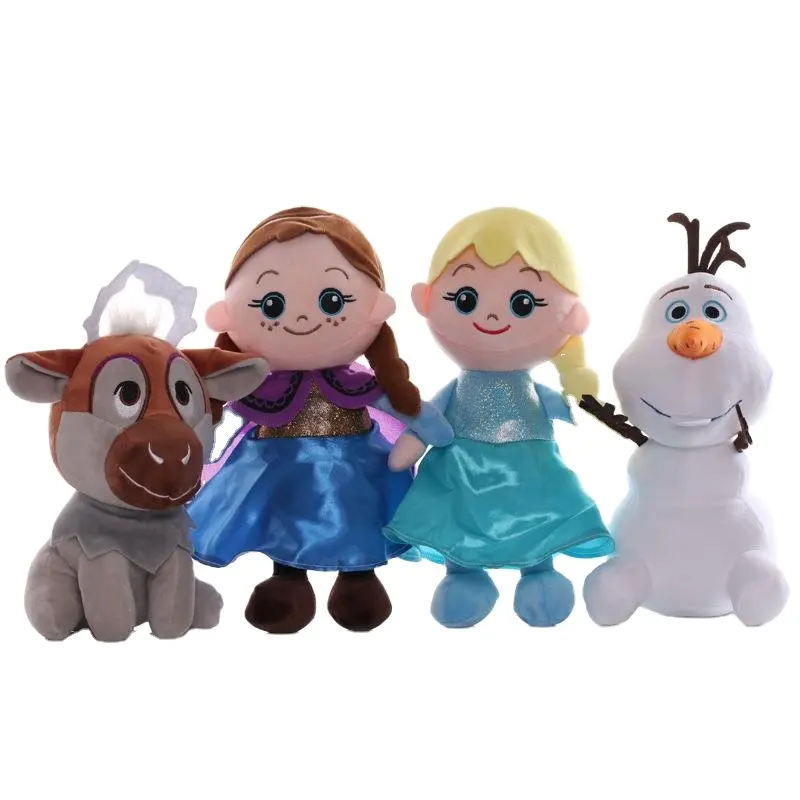 도매 냉동 모험 엘사 공주 안나 봉제 장난감 인형 어린이 장난감