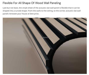 3000mm taille personnalisée placage de bois naturel insonorisé et décoratif panneau mural à lattes acoustiques droites panneau Akustik pour salon - Product Image 5