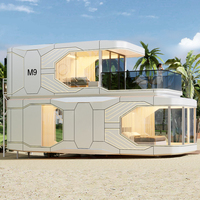 Capsule de camping moderne design luxueux et à la mode Maisons préfabriquées Capsule spatiale Capsule avec système intelligent