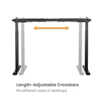 Bureau à domicile réglable en hauteur, table motorisée à double moteur, bureau ergonomique surélevé, bureau debout