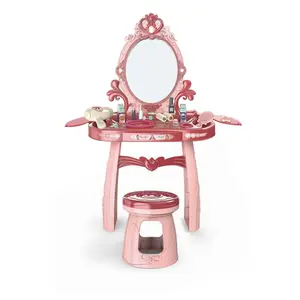 Make-up Simulation House Play Beauty Mirror Schmink tisch Mädchen Spielzeug Set mit Licht und Musik