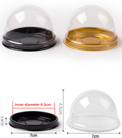 Boîtes d'emballage pour desserts en plastique PP transparent recyclable personnalisables pour gâteaux, sandwichs, matériaux écologiques et adaptés aux aliments