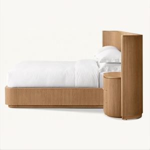Cama de Lujo Byron de Moda, Cama Europea de Roble con Color Personalizado, Gran Venta - Product Image 4