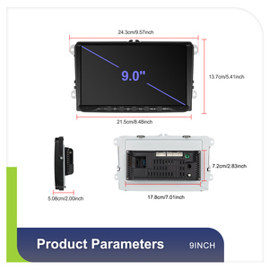 Podofo Android đài phát thanh xe 9 ''4 + 64 gam không dây Carplay/Android Auto GPS Wifi phía trước Loại C cho Volkswagen/Seat/Skoda/Polo/TOURAN ODM - Product Image 5