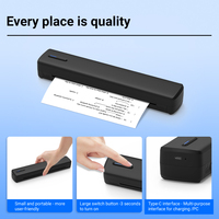 Printer Thermal Portabel Ukuran A4 Profesional untuk Transfer Tato, Pencetakan Dokumen Bisnis, Ringkas, Dua Fungsi, Tersedia