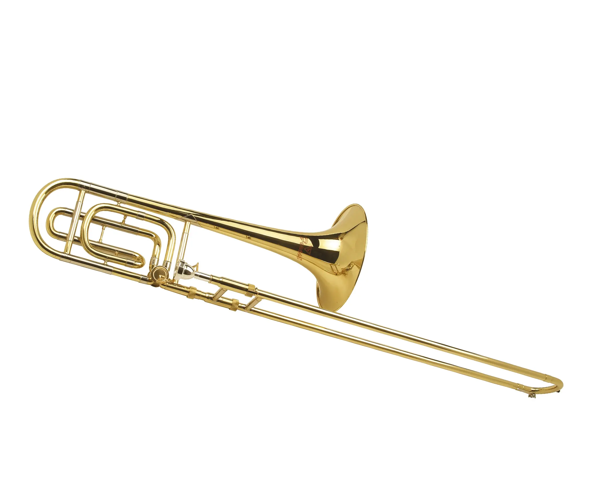 Buona qualità strumento in ottone tenore scorrevole Trombone con custodia in tela all'ingrosso