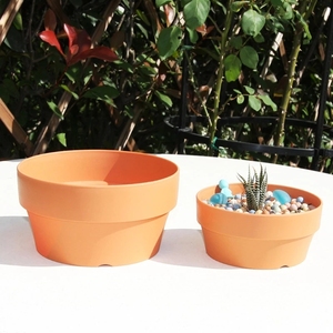 Vaso di Terracotta imitazione Yicai per piante fioriera succulenta <span class=keywords><strong>con</strong></span> foro di drenaggio contenitori per piante di Cactus - Product Image 2