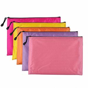 Custom Logo Waterproof Oxford Fabric Zipper Pouch A4/5/6 <b>Document</b> Promotional Stationery <b>Bag</b> With Interior Pocket Modern - Product Image 2