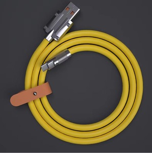 X320 120W Cable de carga súper rápida Metal Aleación de zinc Silicona líquida Micro Usb Tipo-c Cargador Cable DE DATOS Android - Product Image 5