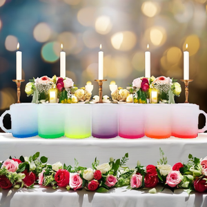 أكواب بيرة زجاجية غير مصنفر 11 أونصة من الزجاج الصنفر لطباعة التسامي فراغات نقل الحرارة الموجهة للسيارات - Product Image 2