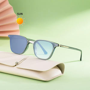 Lunettes de soleil carrées ZT-2890, monture noire en TR, verres en PC, protection UV400, unisexe, protection solaire classe 2, transmission 2890 - Product Image 3