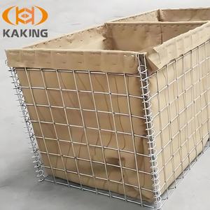 Sınır koruma ve istinat duvarları için kare delikli Kaking ağır galvanizli demir kaynaklı örgü Gabion sepeti - Product Image 1