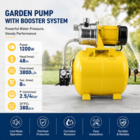 Système de pompe de jardin 1200W à auto-amorçage, haute pression, pour l'irrigation des jardins et l'alimentation en eau domestique