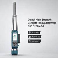 Martillo Digital Portátil para Concreto, Probador de Rebote de Alta Resistencia, Sensor Electromagnético, Conjunto de Impresora de Fábrica