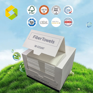 Asciugamano Viso <span class=keywords><strong>Monouso</strong></span> XL in Cotone Biodegradabile Ecologico Personalizzato 26x30cm per Cura della Pelle, Spa e Struccatura - Product Image 6