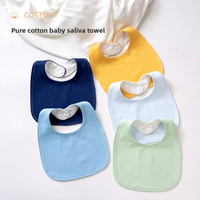 Bavoirs en coton 100 % pour nouveau-nés, forme U, serviette antidérapante, coton pur, imperméable, anti-régurgitation, épaissi, unisexe, 0-3 ans, vente en gros